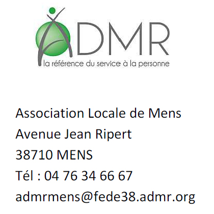 ADMR service à la personne à Mens